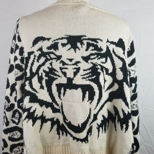 36 Point 5 Womens One SZ Tiger King Cardigan